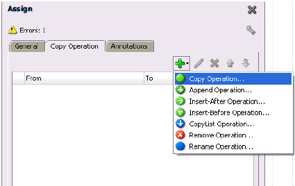 Assign dialog box