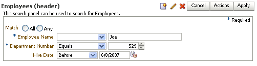 Query Component in Simple Mode