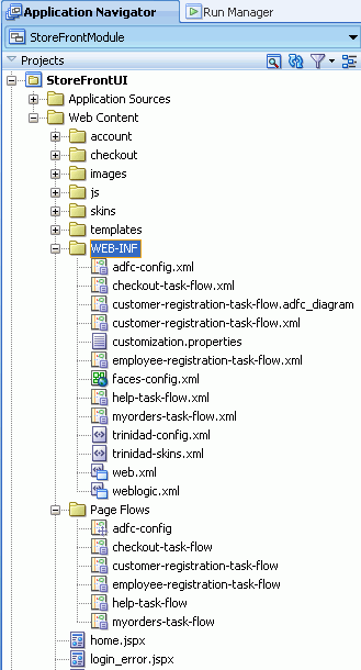 ADF bounded task flows in Application Navigator