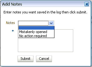 The Add Notes screen is shown.