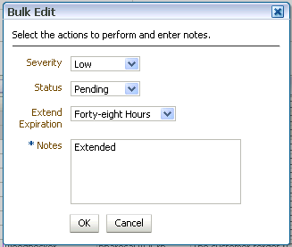 The Bulk Edit dialog is shown.