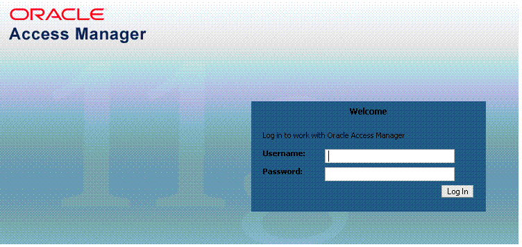 Oracle Access Manager 11g Login Page