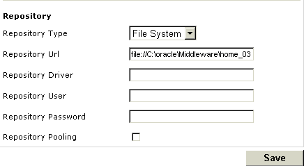 BSE repository settings