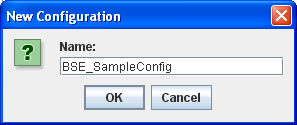 New Configuration dialog