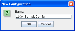 New Configuration dialog