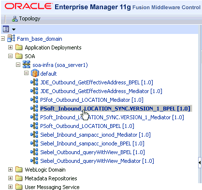 Oracle Enterprise Manager console