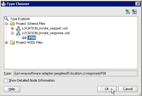 Type Chooser dialog box