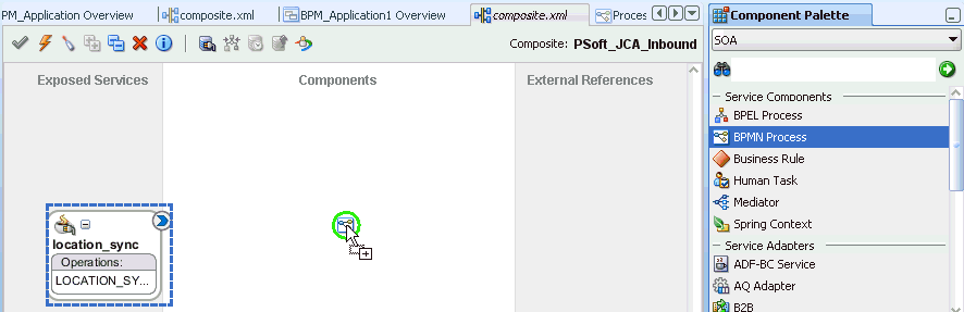 Components pane