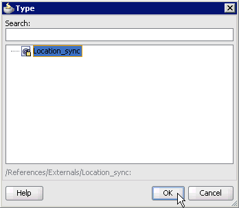 Type dialog