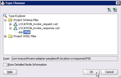 Type Chooser dialog box