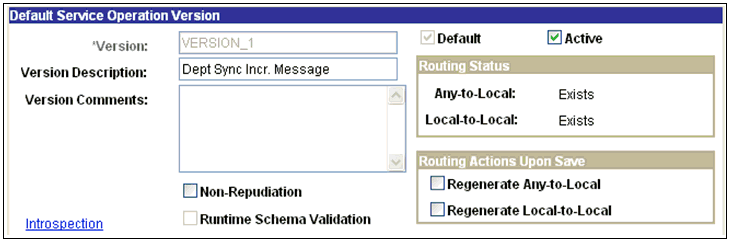 Service Operation - General pane