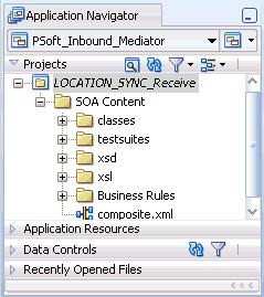 Application Navigator tab