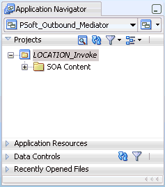 Application Navigator tab