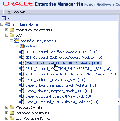 Oracle Enterprise Manager console