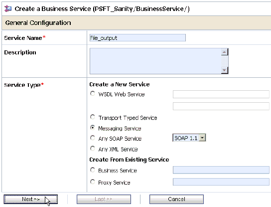 General Configuration page