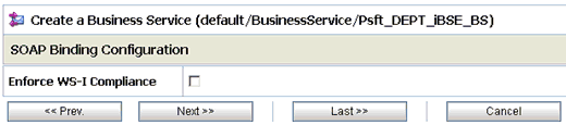 SOAP Binding Configuration