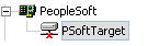 disconnected PeopleSoft target node