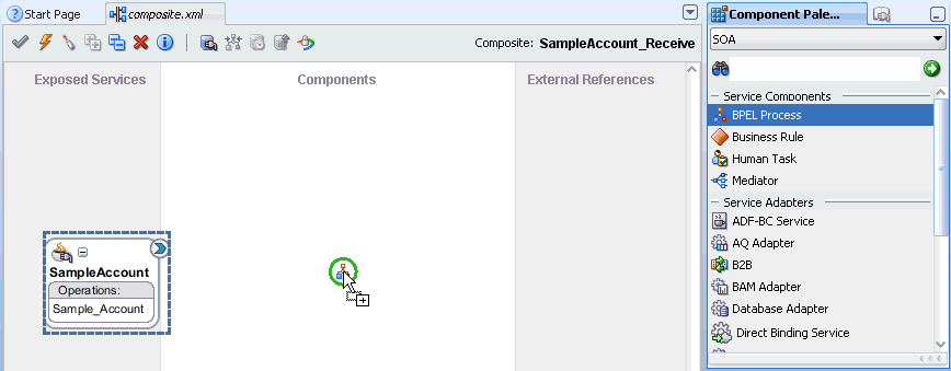 Components pane