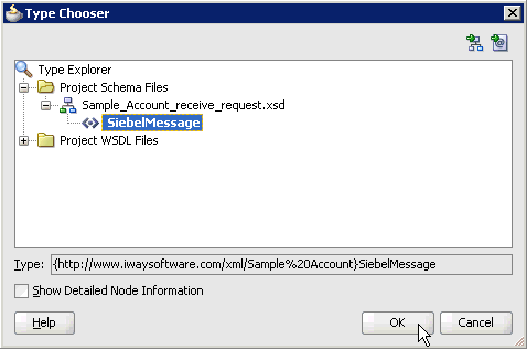 Type Chooser dialog box