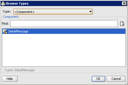 Browse Types dialog