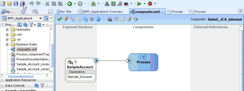 Process workspace area