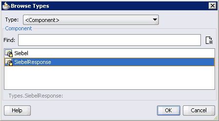 Browse Types dialog