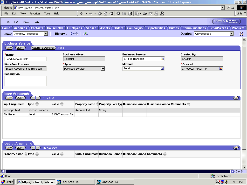 File transport for the EAI XML Converter Bus Service.