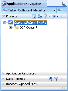 Application Navigator tab