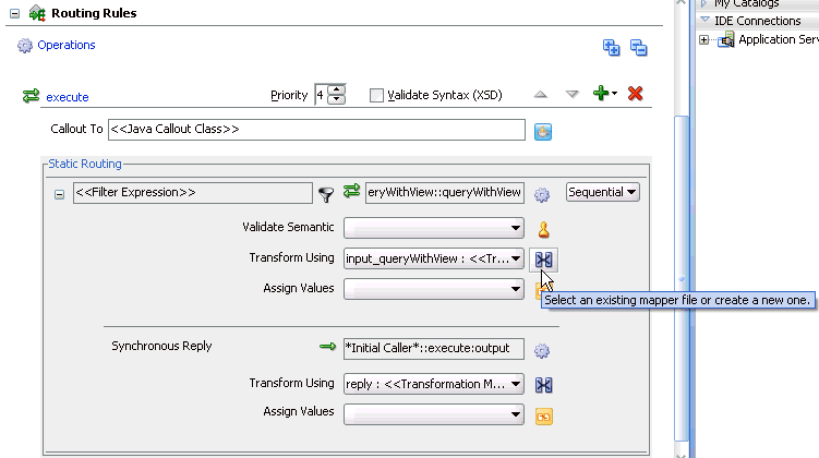 Routing Rules dialog box