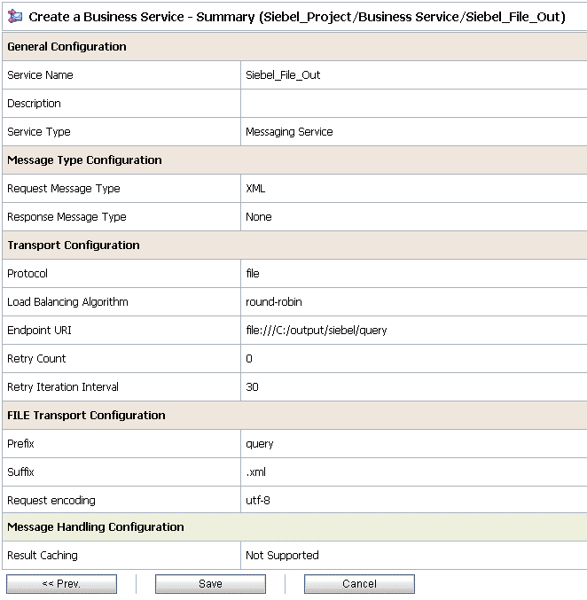 Summary page