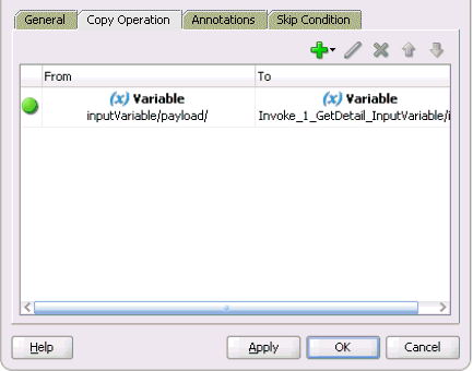 Assign dialog box