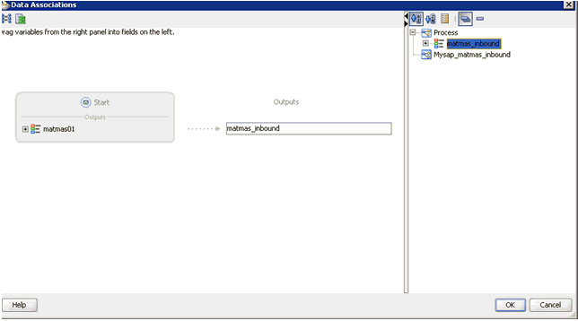 Data Associations dialog