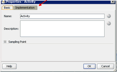 Properties - Activity dialog