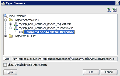 Type Chooser dialog box