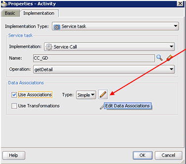 Properties - Activity dialog