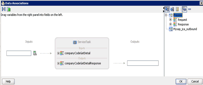 Data Associations dialog