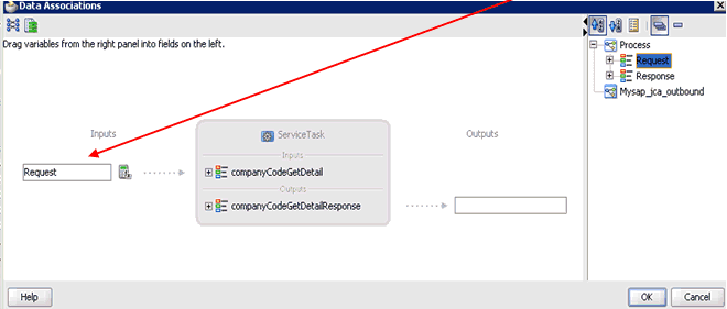 Data Associations dialog