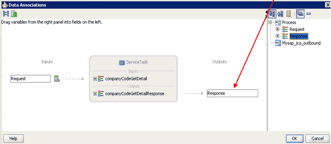 Data Associations dialog