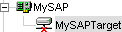 Disconnected target to SAP