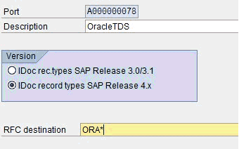 RFC destination field