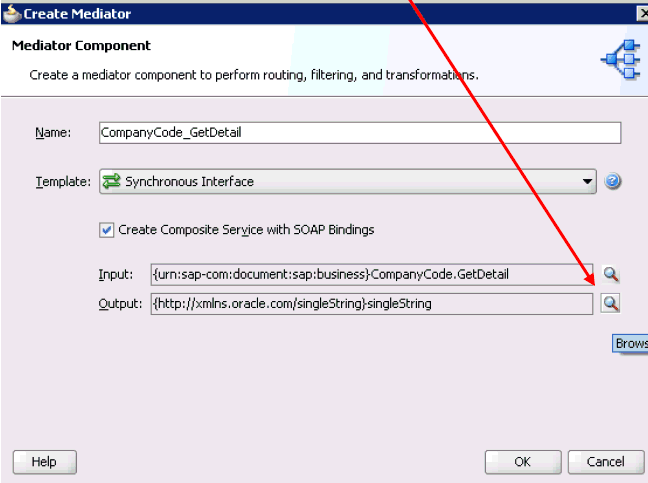 Create Mediator dialog box