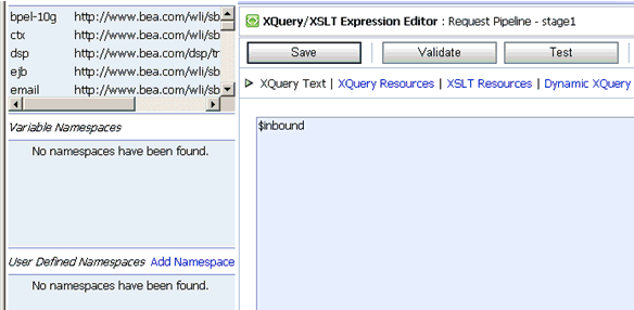 XQuery/XSLT Expression Editor