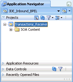 Application Navigator tab