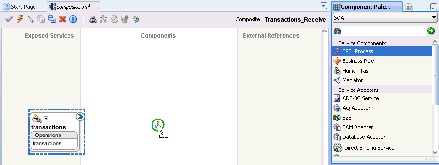 Components pane