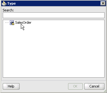 Type dialog