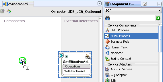 Components pane