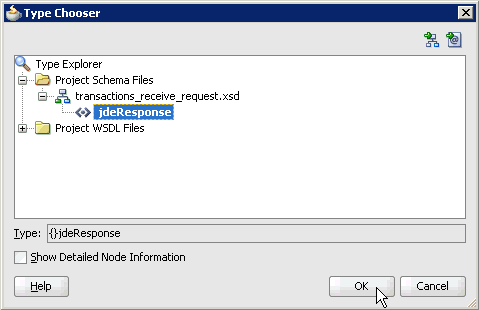 Type Chooser dialog box