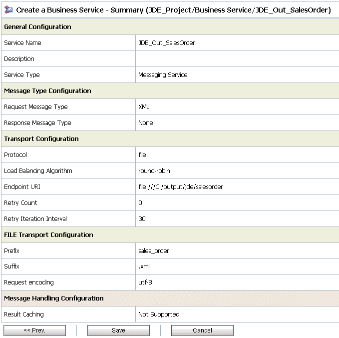 Summary page