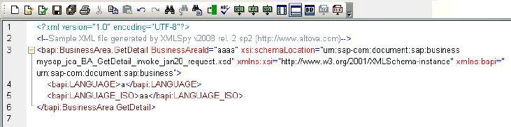 sample XML file