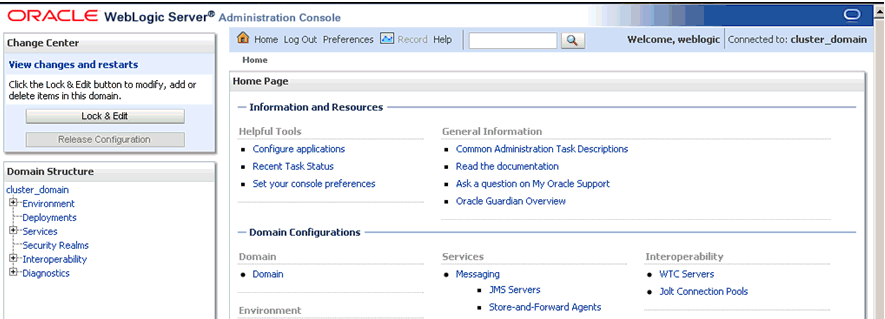 WLS Administration Console